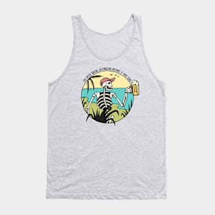 Social Distancing Skeleton Tank Top